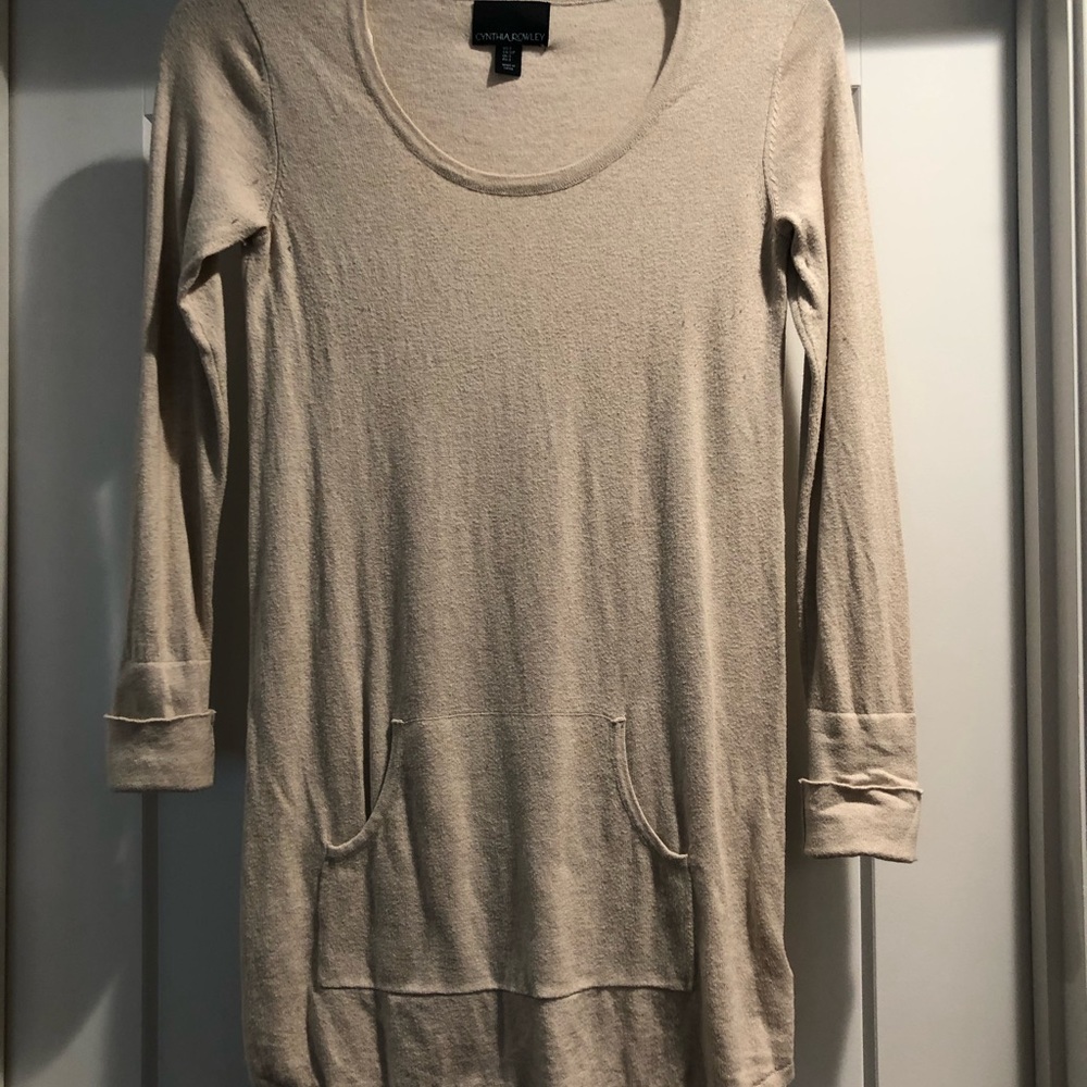 Long cream color tunic